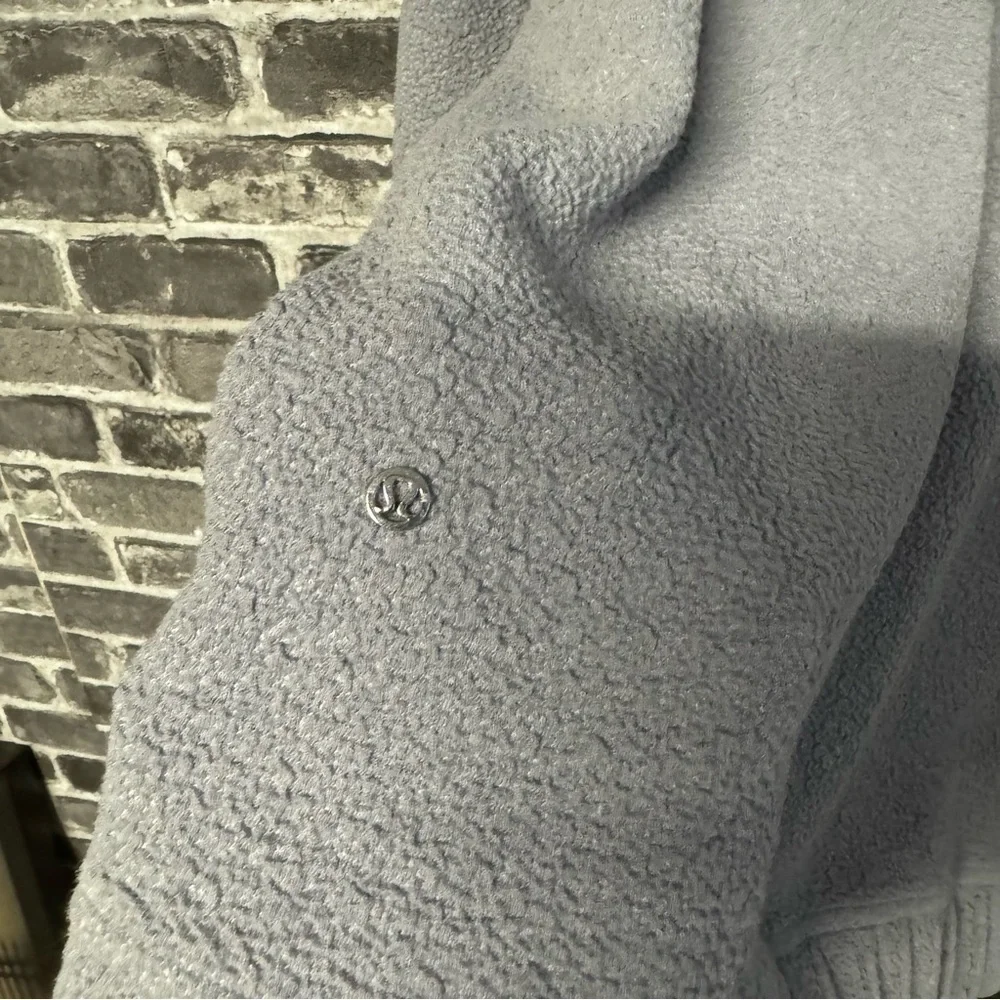 Lululemon Pave New Ways Full-Zip hoodie sweatshirt Glacier Grey White pu…